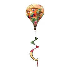 Briarwood Lane Sunset Parrot Hot Air Balloon Spinner