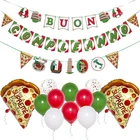 Italian Birthday Banner – Pizza Party Decorations for Kids & Adults – Italy Them