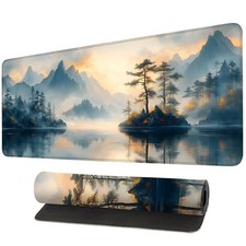 Mouse Pad, Large Anti-Slip with Stitched Edges Desk Mat Desktop Laptop Comput...