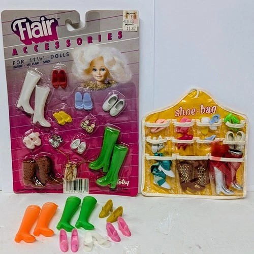 Vintage Flair Accessories Totsy 11 1/2" Doll Shoes Barbie Size Footwear