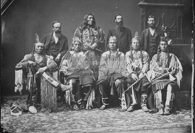 CROW DELEGATION WASHINGTON DC 1910 13X19 PHOTO