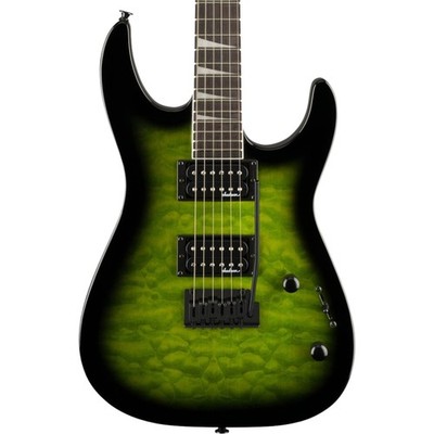 Jackson JS Series Dinky JS20 DKQ 2PT Electric Guitar, Transparent Green Burst