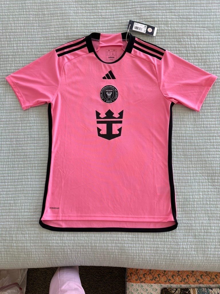 Adidas Inter Miami CF Lionel Messi Home Soccer Jersey Pink JE9741