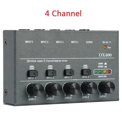 Channel Line Mixer - Power Audios Mixer schwarz Musikinstrumente praktisch