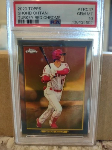2020 Topps Shohei Ohtani Turkey Red Chrome Gem Mt PSA 10