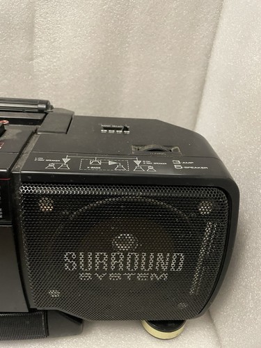 SHARP WQ-T352H Stereo Radio Cassette Recorder Boombox Ghettoblaster parzialmente difettoso! - Foto 5 di 12