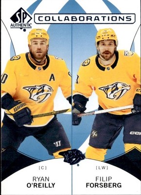 2024-25 SP Authentic Collaborations Blue SP O'Reilly Forsberg GET EVERY 4TH FREE