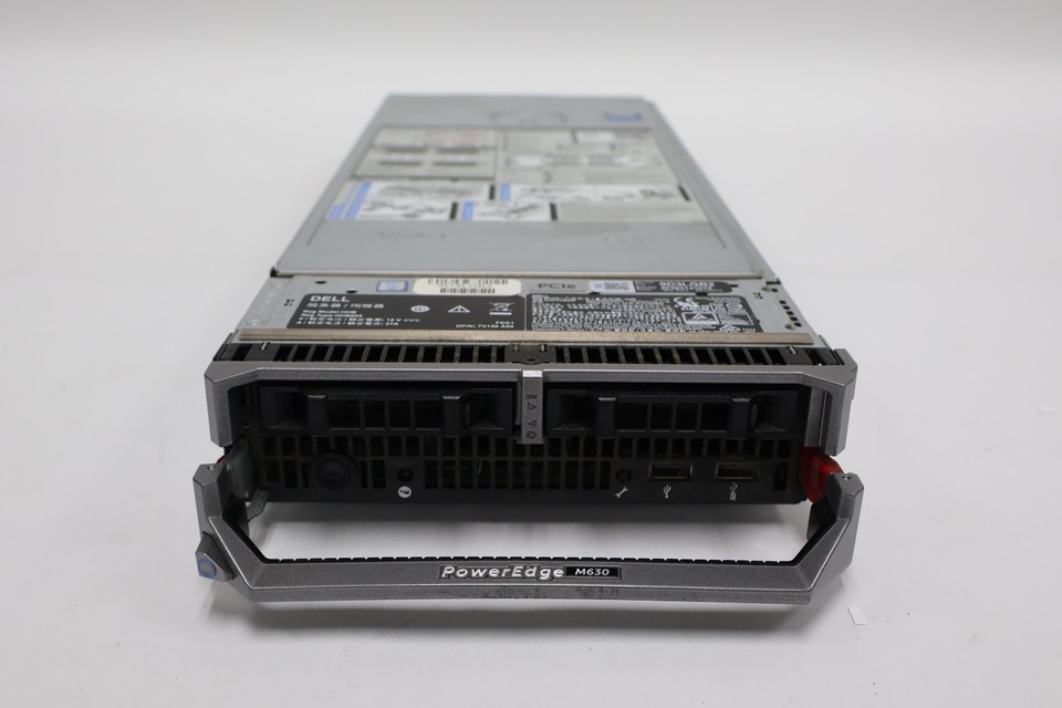 DELL PowerEdge M630 Blade Server no CPU no DDR4 RAM 2x Kühler 4x 1,8 Zoll SD Card Reader