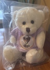 6" Plush First Communion Teddy Bear with Embroidered Communion Chalice shirt.