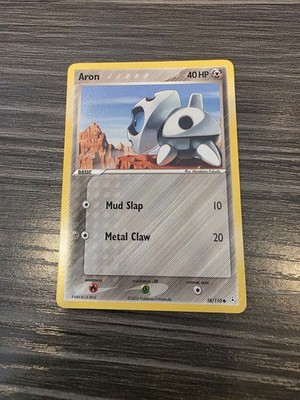 NM/M! Aron 58/110 Common Holon Phantoms Pokemon Card Near Mint