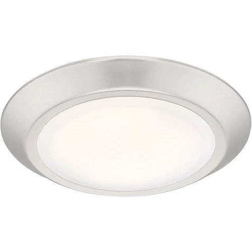 Verge - 15W 1 LED Flush Mount - 1.25 Inches high-Brushed Nickel Finish Flush - Picture 4 of 12