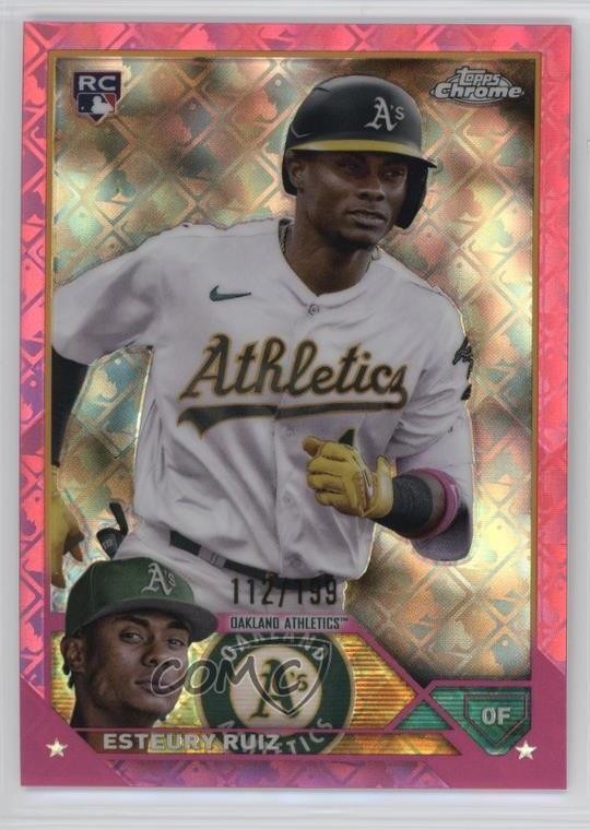 2023 Topps Chrome Logofractor Edition Pink Refractor /199 Esteury Ruiz #99 1mv7