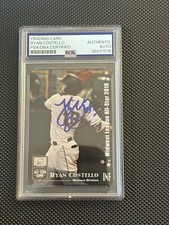 Ryan Costello autograph signed 2018 MWL All Star baseball card PSA SLAB Dec.