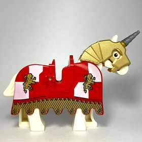 Lego Kingdoms Lion King (cas441) Minifigure + Horse - King's Castle Set 7946-1