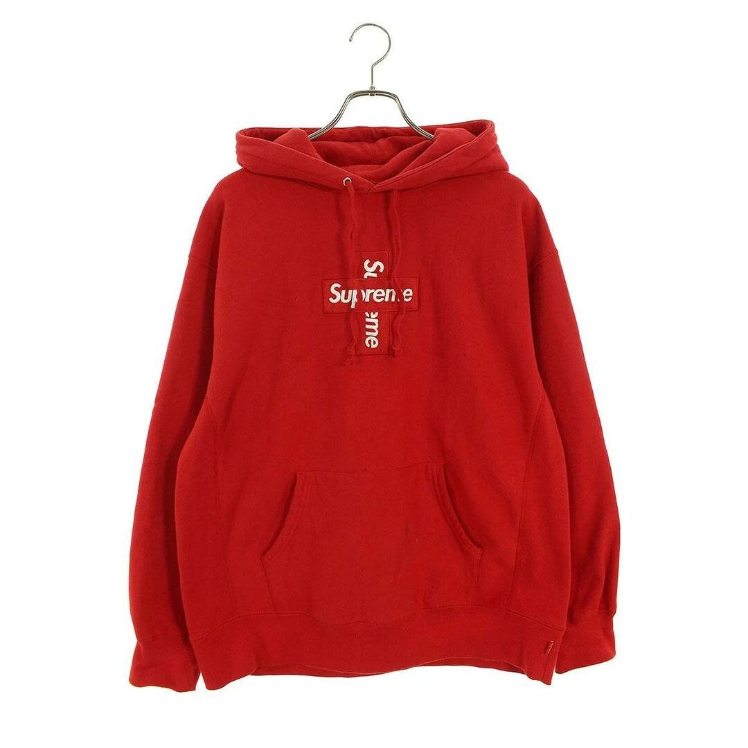 Felpa con cappuccio Supreme 20AW Cross Box logo uomo L 12 28 a 1 6 usata 82