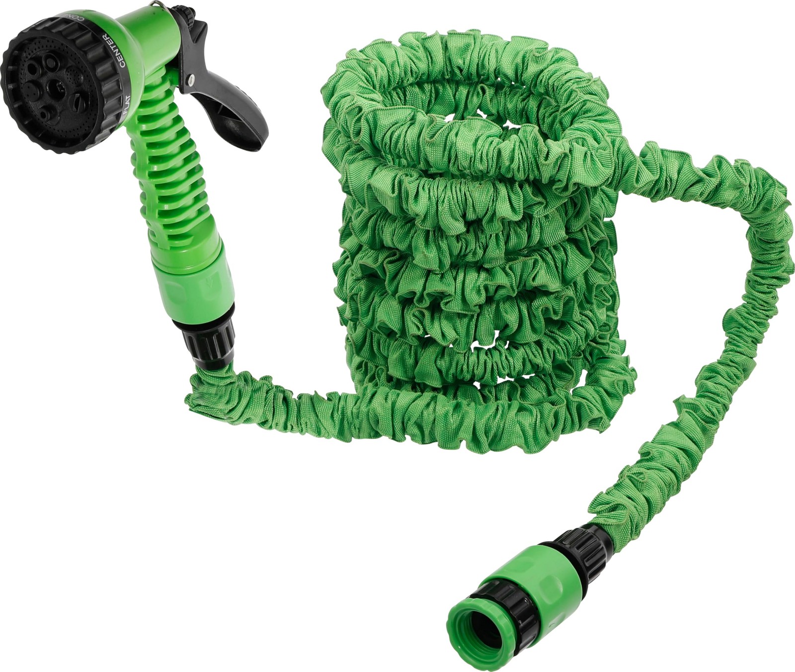 Tuyau d'arrosage rétractable en tissu Diy 70903 de 10m anti-nœud avec raccords