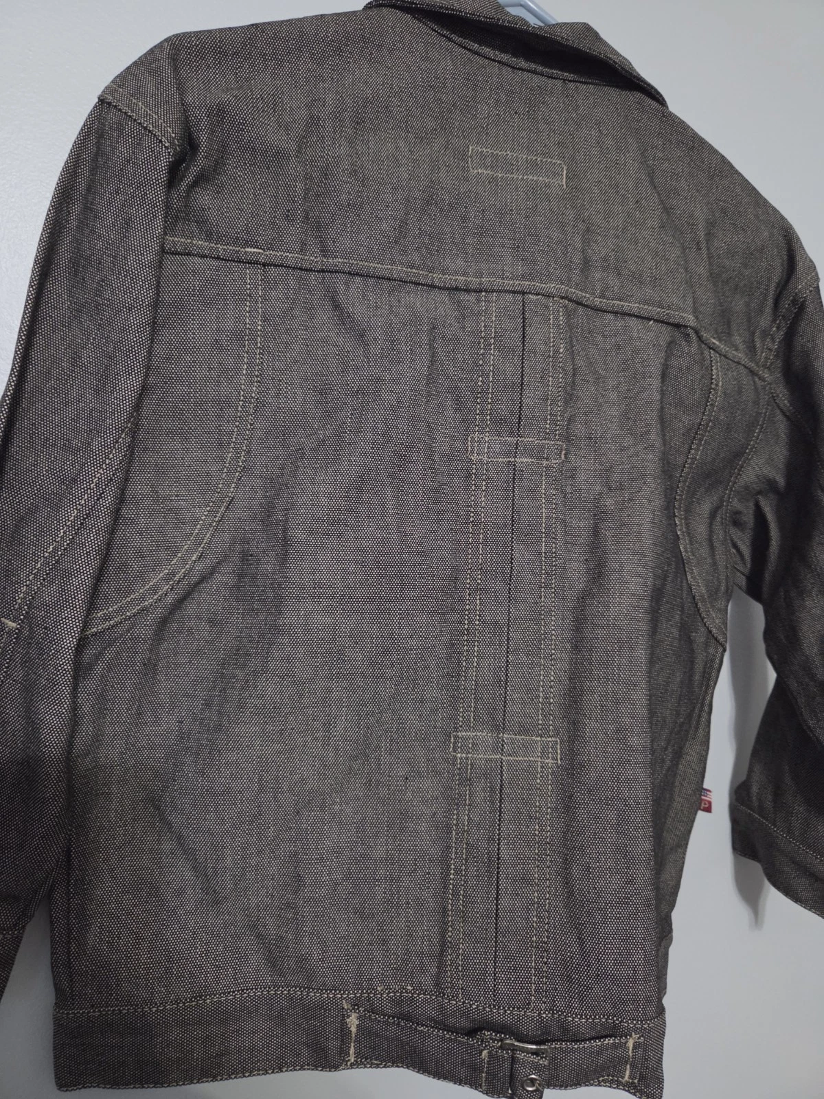 Propain Urban Culture  Mens  Black Denim Front Button Jacket Cotton Longsleeve M image 6