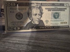 LOW SERIAL NUMBER $20 Federal Reserve