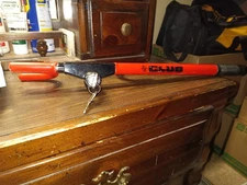 The Club Original Anti-Theft Device Steering Wheel Lock ~ Two Keys Red