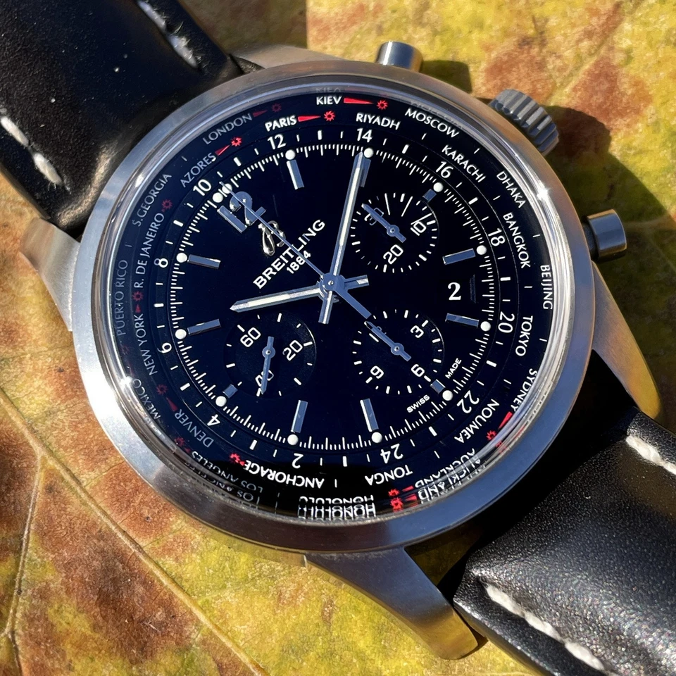 🇨🇭🌎 Breitling Transocean Unitime Pilot Chronograph 🌍🇨🇭 - Bild 3 von 4