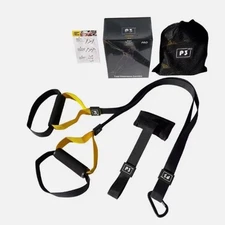 P3 Suspension Trainer Straps - Bodyweight Workout Set (Yellow)