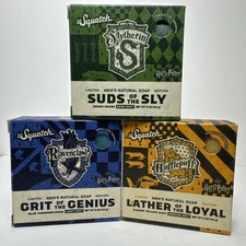 Dr Squatch Harry Potter Bar Soap Slytherin Hufflepuff Ravenclaw Pack of 3 Set