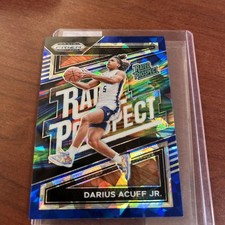 Darius Acuff Jr 2024 Prizm Blue Ice /99 Rookie Rated Prospect Arkansas #7
