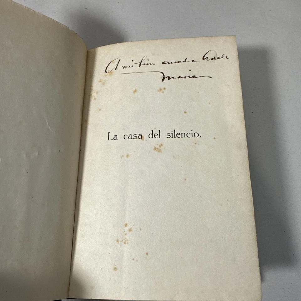 La Casa Del Silencio by Mariano Brull 1916 SIGNED First Edition Cuba Poetry RARE - Image 3 of 4
