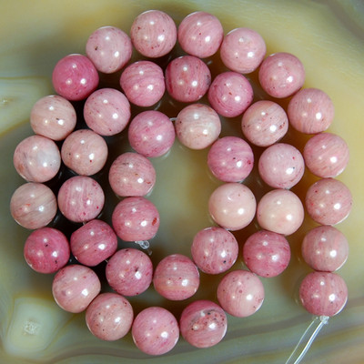 Natural Red Rhodonite Round Beads 15.5'' 4,6,8,10,12,14mm Pick Size
