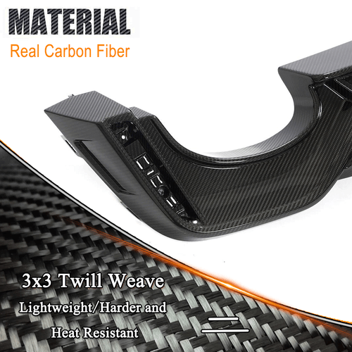 Difusor trasero de carbono DRY para Audi RS6 RS7 C8 Avant 19+ difusor parachoques labio - Imagen 8 de 21
