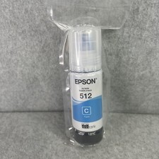 Epson EcoTank 512 Ink Bottle 70 ML Cyan Photo Printer Expires 07/2025