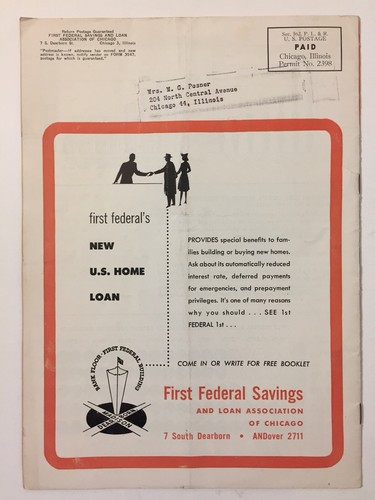 Vintage Home Life Magazine July 1947 First Federal Savings Loan Of Chicago Bank - Picture 10 of 10