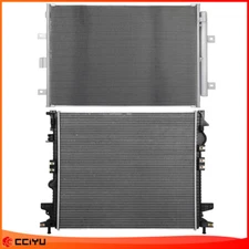 Assembly Radiator & AC Condenser For 2019-21 Ford Edge Lincoln Nautilus 2.0L L4