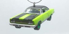 Christmas Ornament for 1969 Plymouth Hemi GTX Lime Green/Black Greem Rims Ltd Ed