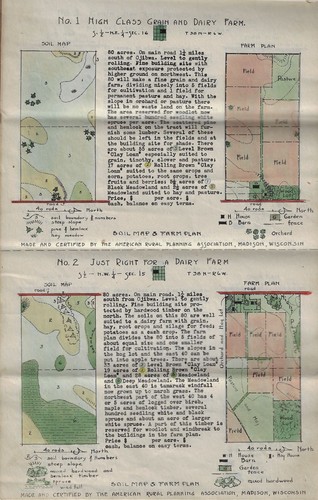 c. 1920 Farms Ojibwa Meadowbrook Wisconsin Colonization Society Maps Land Promo - Imagen 2 de 7