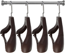 Plastic Extra Wide Suit Hangers, Pack of 15, Width: 17.7",Notched Shoulders  Sw