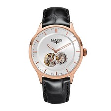 Image of Elysee Nestor 15103 Made in Germany Men’s Open Heart Automatic Watch Gold NEW