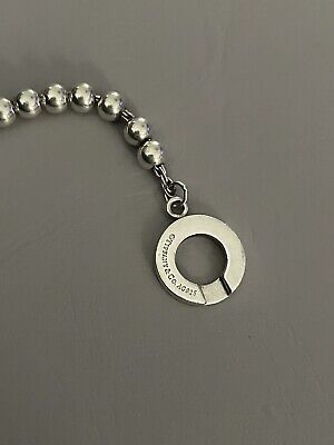 Rare Retired Tiffany & Co. Mini Bead Ball Toggle 6.75 Rare Retired Tiffany & Co. Mini Bead Ball Toggle 6.75