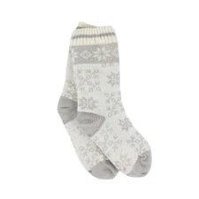 Socks for cold feet woven plush thick sweater fleece non slip women