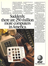 1987 AT&T Bell Laboratories Telephone Computer Technology vintage Print Ad