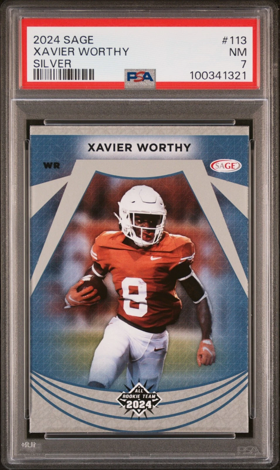 Xavier Worthy Sage #113 Silver