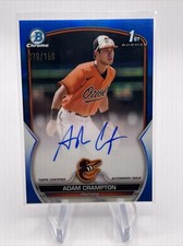 2023 Chrome Prospect Autograph Blue Refractor Adam Crampton Auto /150