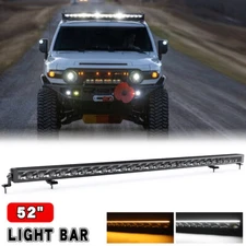 22"32"40"52" LED Work Light Bar White Amber DRL Driving Fog Offroad SUV Truck