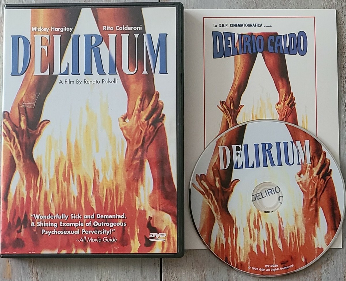 Delirium 1972 DVD (2002) US & Italian Versions Uncut USED