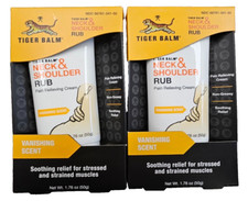 Tiger Balm Neck  Shoulder Rub FAST Muscle Ache Relief 50 g  2 pack  --