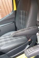 Sitzbezüge für 2x Einzelsitze 4 Armlehnen J6 passend für VW Multivan T6