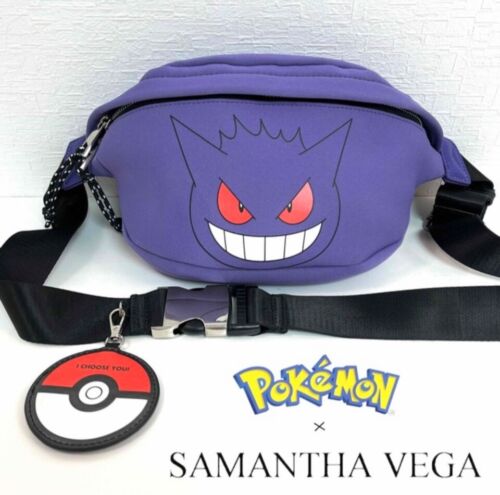 Nintendo Pokémon × Samantha Vega Gengar Cadera Cremallera Fanny Pack Pequeño Bolso Mujeres Limpio - Imagen 1 de 13