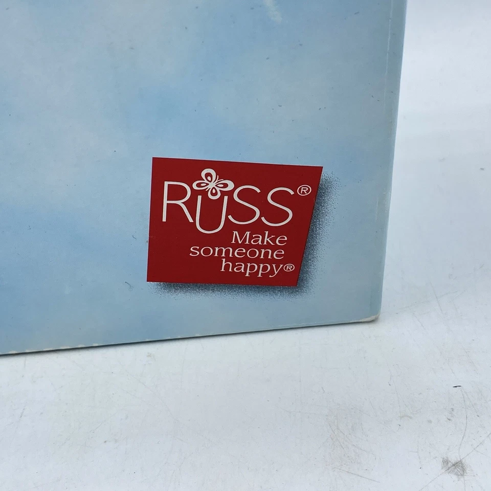 Marco de fotos de mejillas de ángel "Te amo" Russ Berrie coleccionable rosa regalo en caja Foto 2 de 4