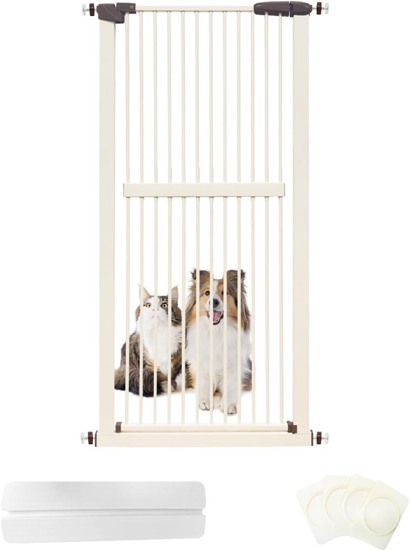 Extra Tall Pet Gate 61.02" High Pressure Mounted Extra Wide (9 Sizes) eBay
