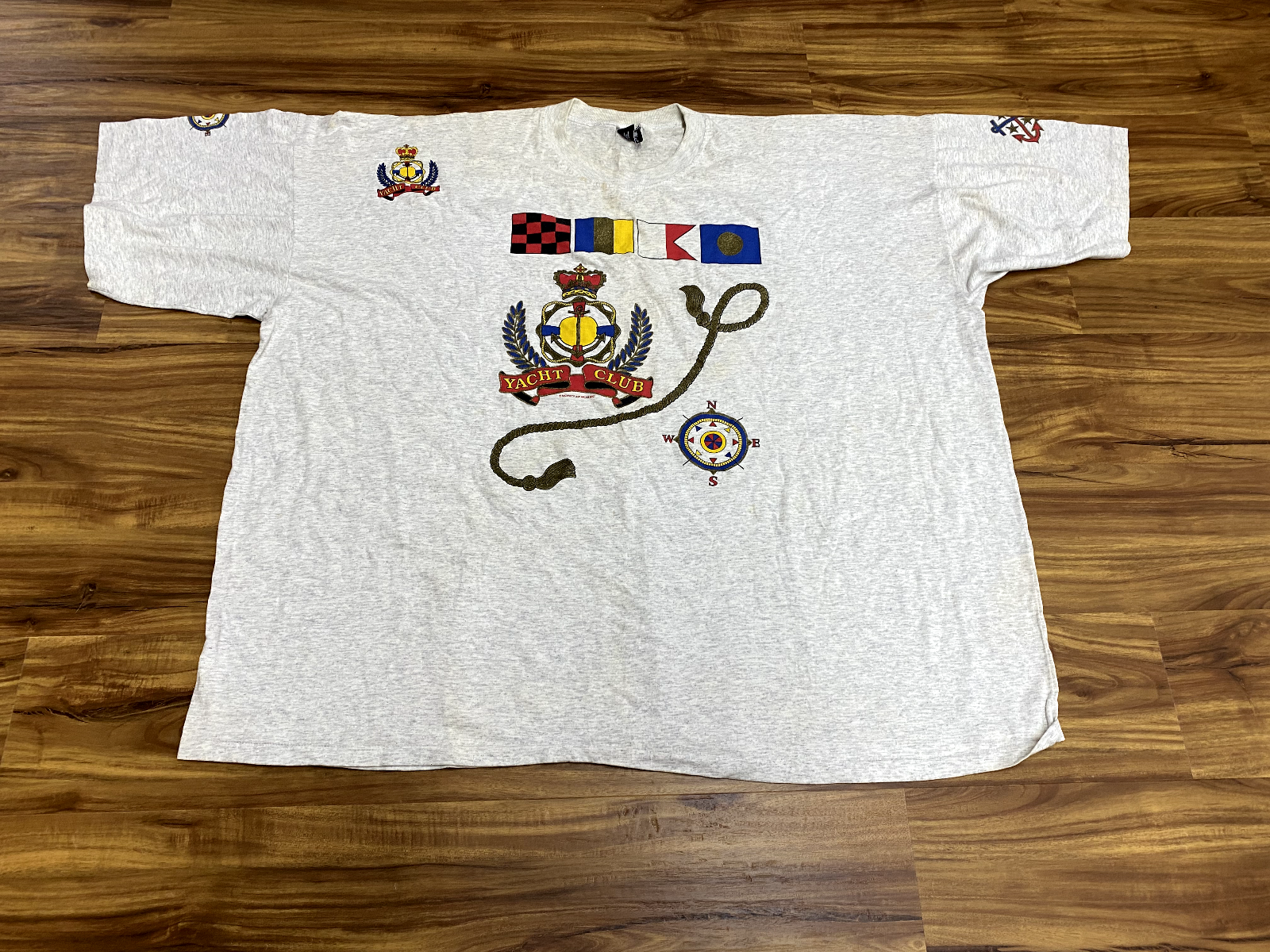 FILA Rara maglietta vintage Just Big Sportswear Yacht Club 8XL B5